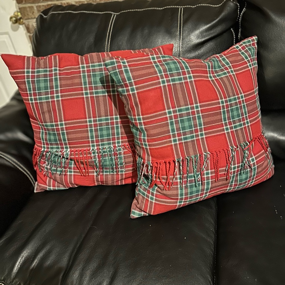 Set of holiday pillows